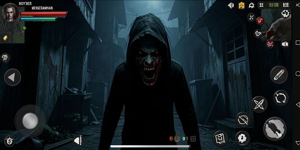 Tampilan mencekam dari gameplay BOY303 yang penuh teror.