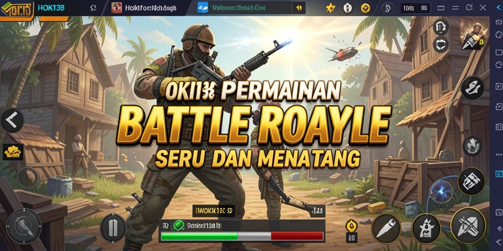 Gameplay seru HOKI138 dalam pertempuran Battle Royale.
