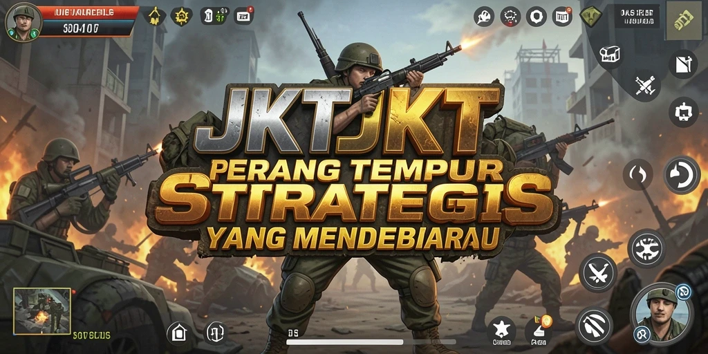 Gameplay seru JKTJKT dengan aksi tembak-menembak intens.