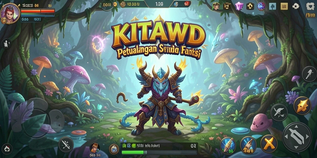 Tampilan gameplay seru dari KITAWD di dunia petualangan.