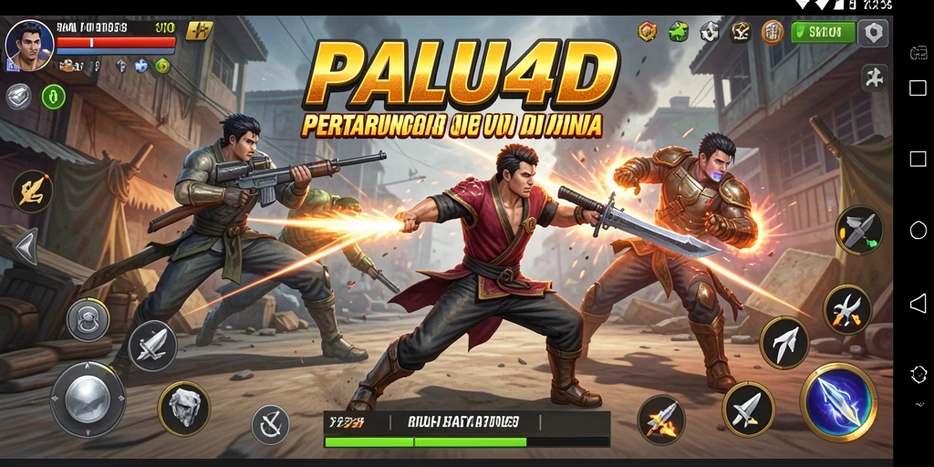 Tangkapan layar gameplay PALU4D memperlihatkan aksi seru di pertarungan.