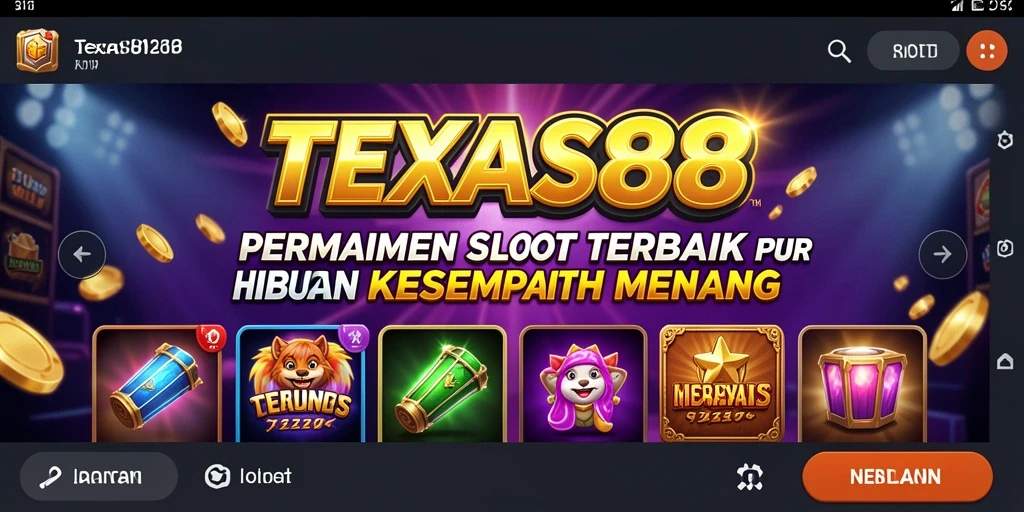 Screenshot gameplay menunjukkan keseruan bermain slot di TEXAS88.