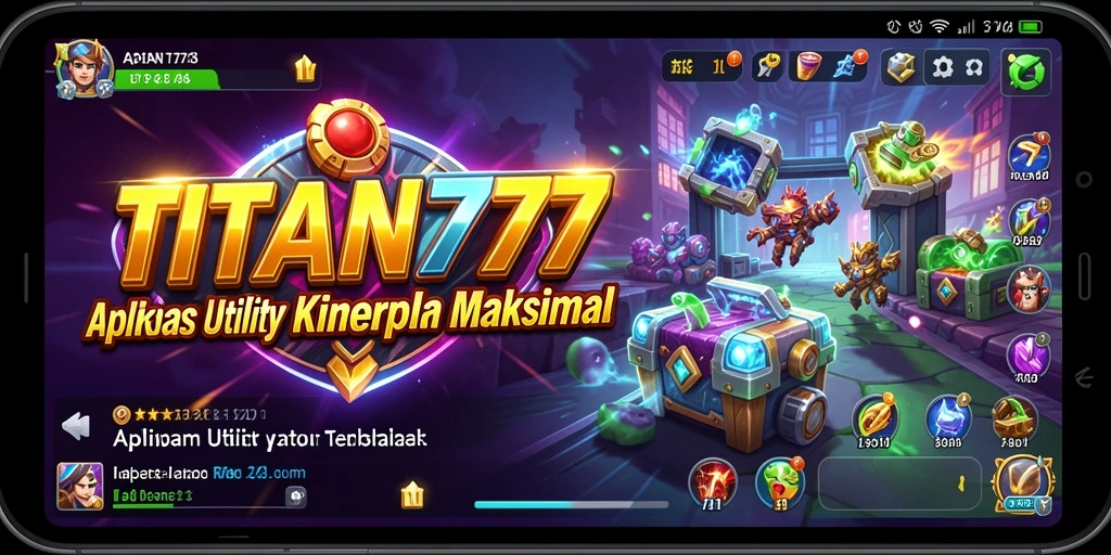 Screenshot utama TITAN777 menampilkan fitur pengoptimalan yang canggih dan intuitif.