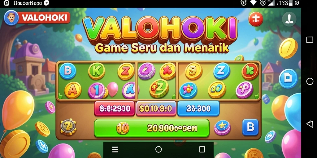 Tampilan gameplay Bingo yang mendebarkan di VALOHOKI.