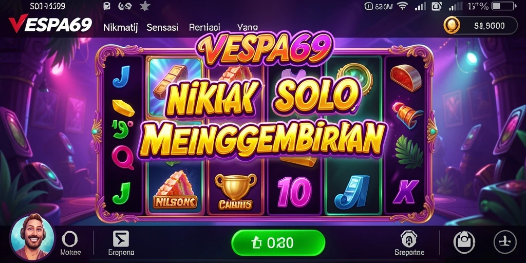 Tampilan gameplay yang menarik dari VESPA69 dengan berbagai tema Slot.