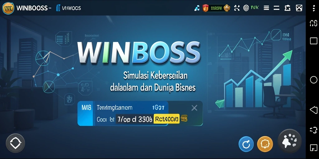 Gameplay WINBOSS yang menarik dalam simulasi bisnis.